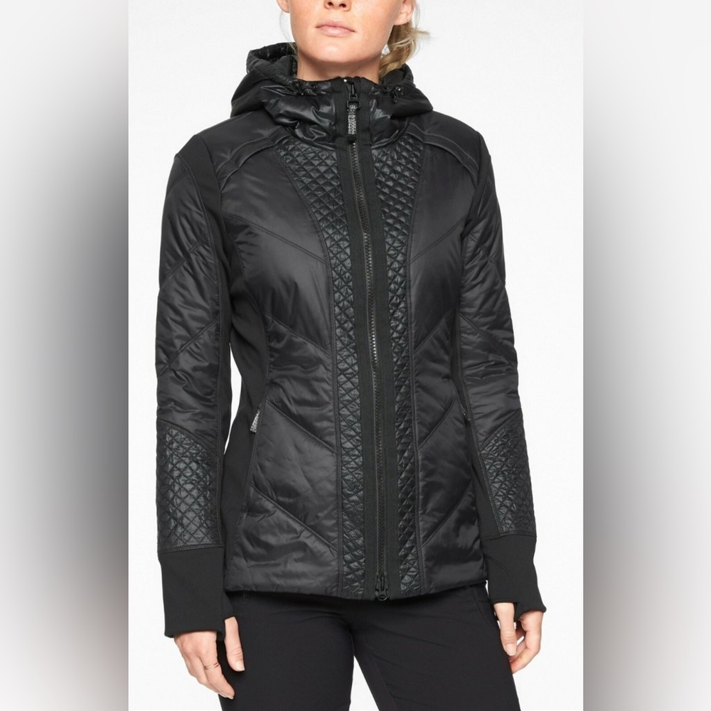 Athleta Rock Ridge Prima Loft jacket black size large